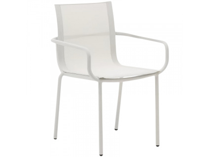 Bílá hliníková zahradní židle Kave Home Galdana