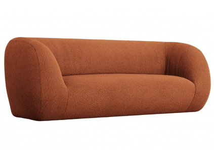 Hnědá bouclé dvoumístná pohovka Cosmopolitan Design Essen 210 cm