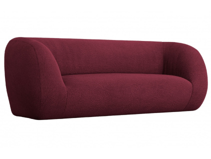 Bordová bouclé dvoumístná pohovka Cosmopolitan Design Essen 210 cm