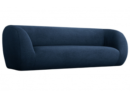 Modrá bouclé třímístná pohovka Cosmopolitan Design Essen 230 cm