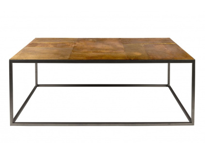 Hnědý kovový konferenční stolek DUTCHBONE Lee 110 x 55 cm