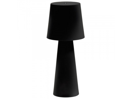 Černá kovová zahradní stolní LED lampa Kave Home Arenys M