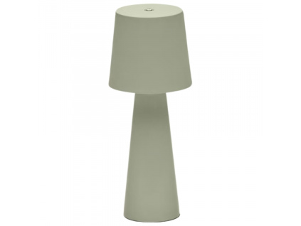 Zelená kovová zahradní stolní LED lampa Kave Home Arenys S