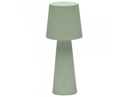 Arenys large outdoor metal table lamp in a turquoise painted finish