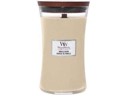 Velká vonná svíčka WoodWick, Vanilla Bean