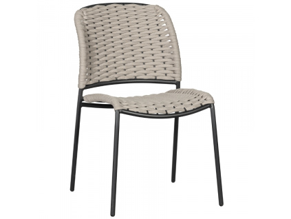 Béžová hliníková zahradní židle Tiga