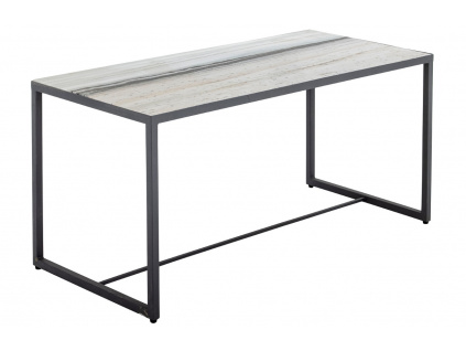Bílý mramorový konferenční stolek Bloomingville Ines 100 x 46 cm