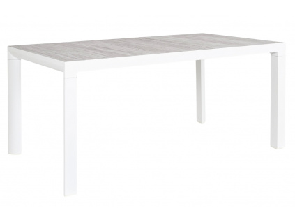 Bílý keramický zahradní jídelní stůl Bizzotto Mason 160 x 90 cm