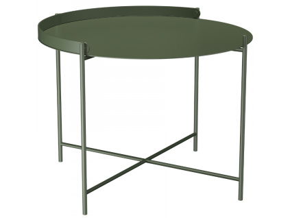 Zelený kovový zahradní konferenční stolek HOUE Edge 62 cm