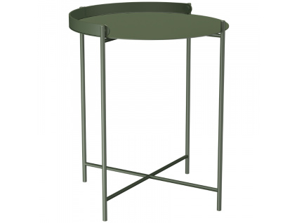 Zelený kovový zahradní odkládací stolek HOUE Edge 46,5 cmkládací stolek HOUE Edge 46,5 cm