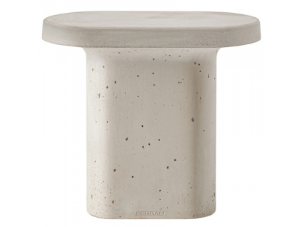 Světle šedý betonový zahradní odkládací stolek Caementum 39,5 x 30 cm