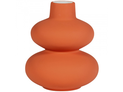 Oranžová keramická váza Sens 19 cm