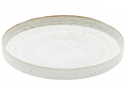 Bílý keramický talíř Kave Home Serni 22,5 cm