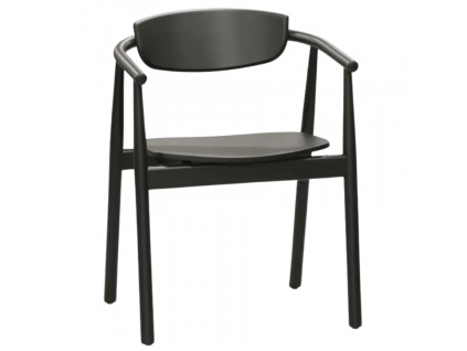 Černá dubová jídelní židle Grayson