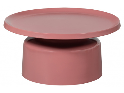 Růžový kovový konferenční stolek Dakin 74 cm