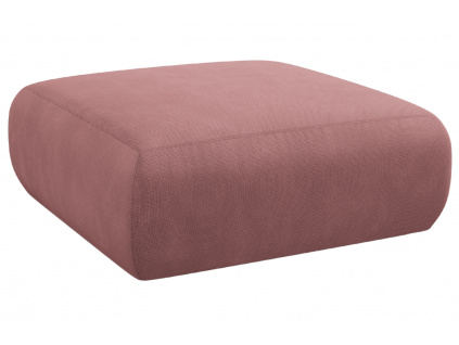 Růžová čalouněná podnožka Windsor & Co Lola 100 x 100 cm