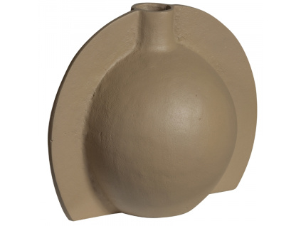 Béžová kovová váza Tatlin 22 cm
