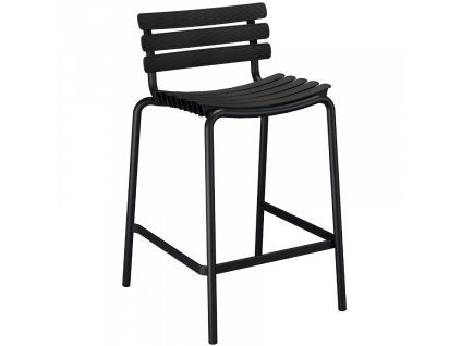 Černá plastová zahradní barová židle HOUE ReCLIPS 69 cm