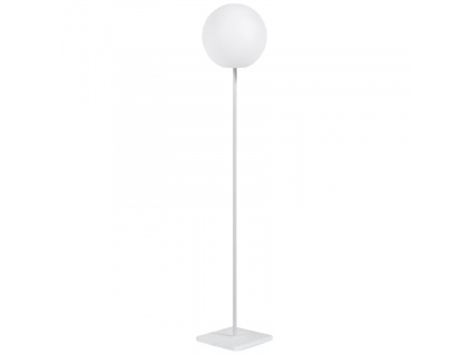 Bílá plastová solární stojací LED lampa Kave Home Dinesh 120 cm