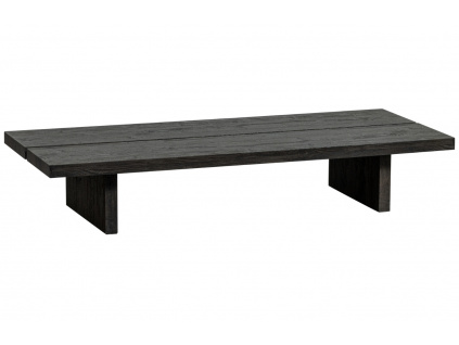 Tmavě hnědý konferenční stolek Lin 140 x 60 cm