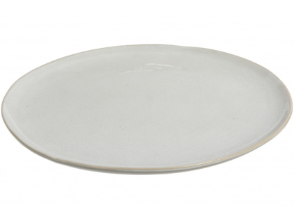 Bílý keramický talíř J-line Neil 34 cm