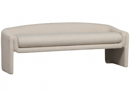Béžová čalouněná lavice Ozo 160 cm