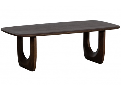Hnědý dřevěný konferenční stolek Freden 120 x 60 cm