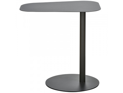 Černý kovový odkládací stolek Lidia 50 x 38 cm