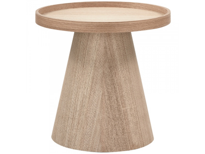 Odkládací stolek Daum 39 cm s dřevěným dekorem