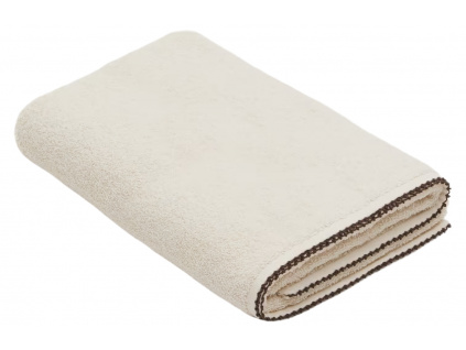 Béžový bavlněný ručník Kave Home Sinami 90 x 150 cm