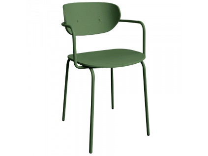 Zelená jídelní židle Hübsch Arch
