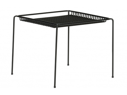 Černý kovový zahradní stolek Hübsch String 51 x 51 cm