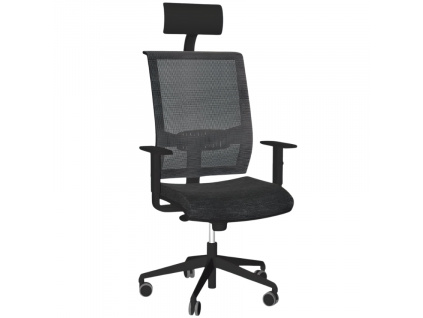 Černá kancelářská židle EVA.II