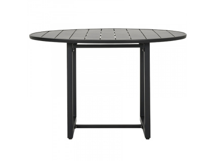 Černý kovový zahradní stůl Helo 120 cm
