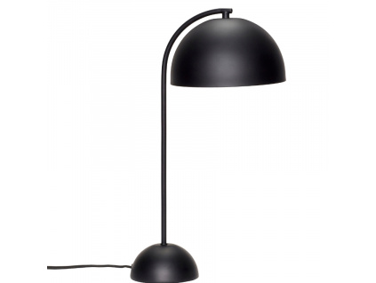 Černá kovová stolní lampa Hübsch Form