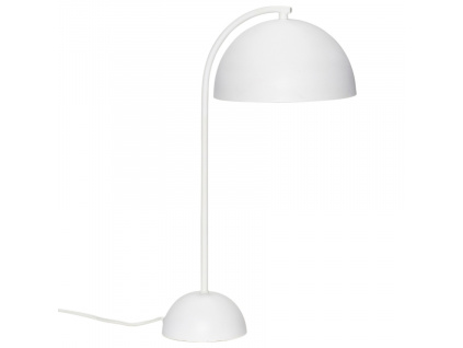 Bílá kovová stolní lampa Hübsch Form