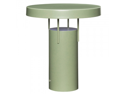 Zelená kovová nabíjecí stolní LED lampa Hübsch BringMe