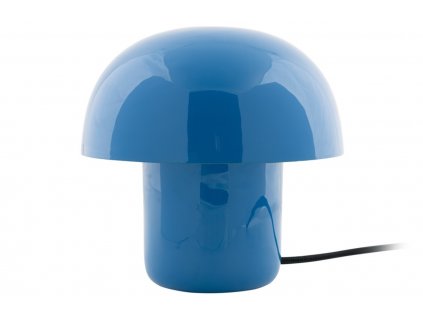 Modrá kovová stolní lampa Champignon mini