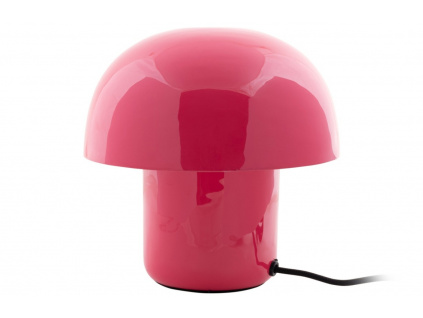 Růžová kovová stolní lampa Champignon mini