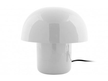Bílá kovová stolní lampa Champignon mini