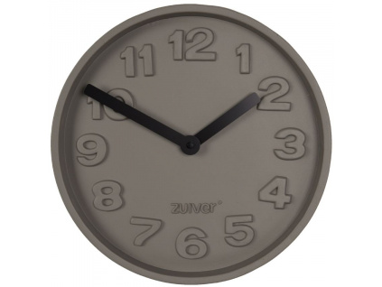 Šedé nástěnné hodiny ZUIVER CONCRETE TIME z betonu848x848 (1)
