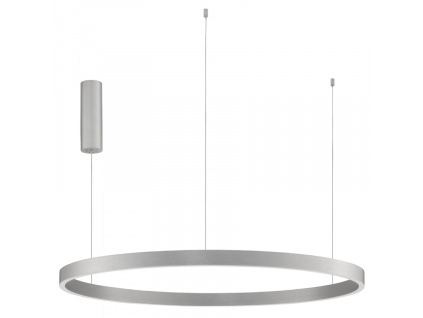 Stříbrné kovové závěsné LED světlo Nova Luce Elowen 98 cm