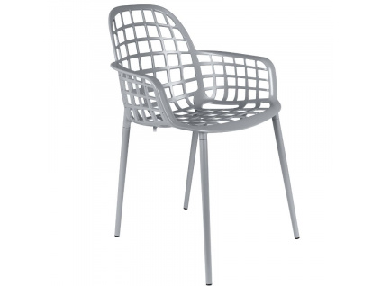 Světle šedá stohovatelná kovová židle ZUIVER ALBERT KUIP GARDEN848x848