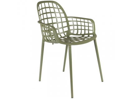 Zelená stohovatelná kovová židle ZUIVER ALBERT KUIP GARDEN848x848
