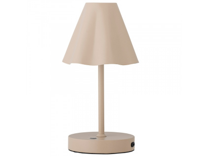 Béžová kovová nabíjecí stolní lampa Bloomingville Lianna