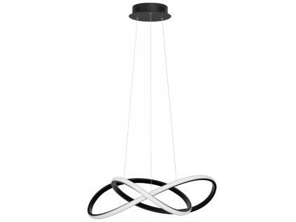 Černé kovové závěsné LED světlo Nova Luce Amara 56 cm