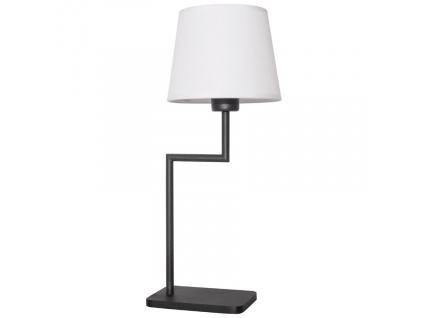 Černobílá kovová stolní lampa Nova Luce Savona