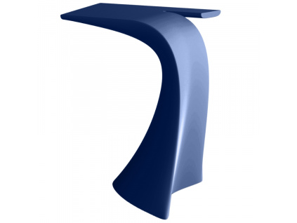 Matně modrý plastový barový stůl WING 76 x 50 cm
