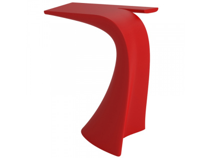 Matně červený plastový barový stůl WING 76 x 50 cm