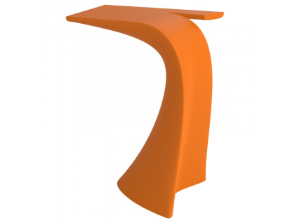 Matně oranžový plastový barový stůl WING 76 x 50 cm